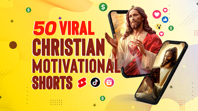 Gig Preview - Create bible christian motivational youtube shorts, reels tiktoks