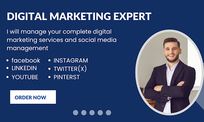 Gig Preview - Provide reliable social media marketing and digital marketing management service