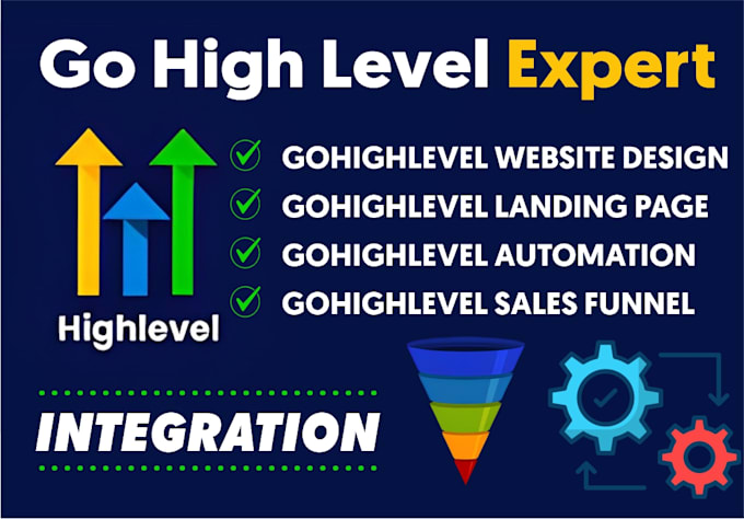 Gig Preview - Ghl expert gohighlevel sales funnel gohighlevel landing page