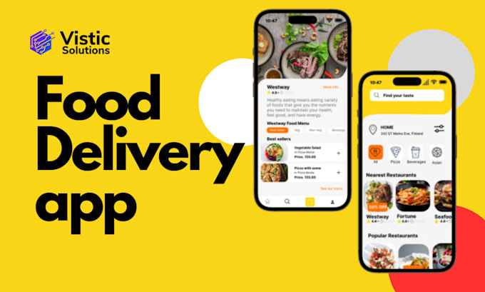 Gig Preview - Develop food delivery app multi restaurant single restaurant food delivery app