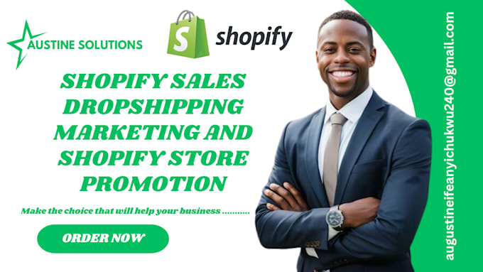 Gig Preview - Boost shopify sales, dropshipping marketing and shopify store promotion