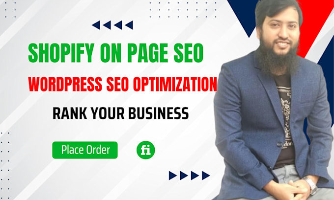 Gig Preview - Do shopify on page SEO wordpress optimization to rank