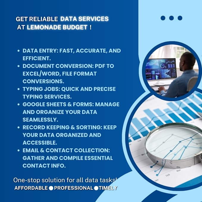 Gig Preview - Do fast data entry, copy paste tasks and document conversion at the best prices