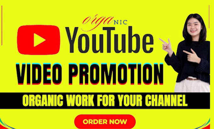 Gig Preview - Do organic youtube video promotion and boost your video