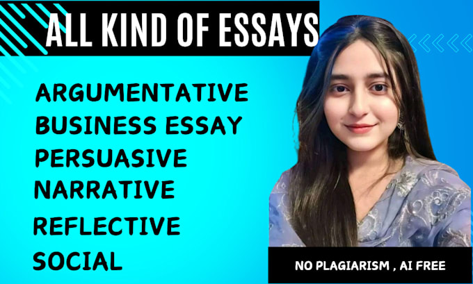 Gig Preview - Write reflective, persuasive, narrative, argumentative, business, social essays