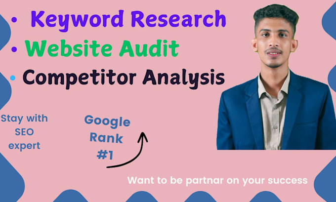 Bestseller - audit your website keyword research and competitor analysis for SEO