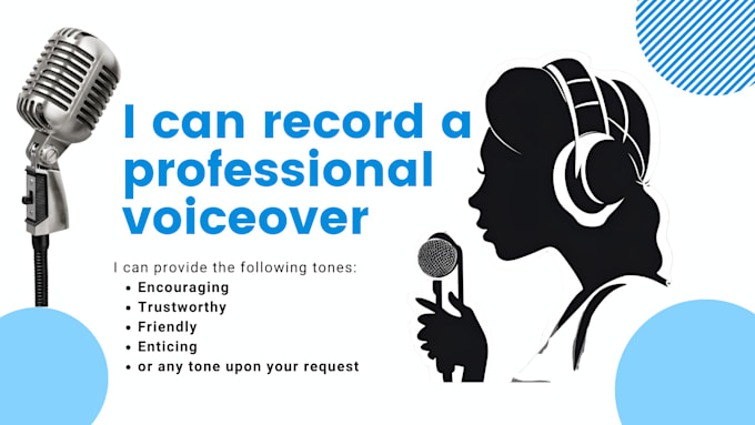 Gig Preview - Record a professional voiceover for your brand