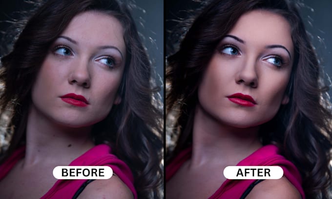 Gig Preview - Do high end photo retouching skin smoothing blemish removal