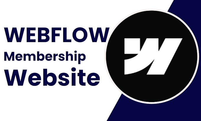 Gig Preview - Webflow membership website design, webflow membership website with memberstack