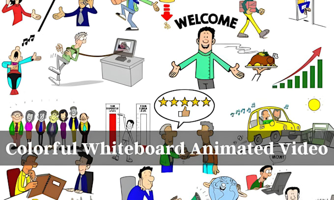 Gig Preview - Create custom 2d animated whiteboard explainer video saas explainer for business