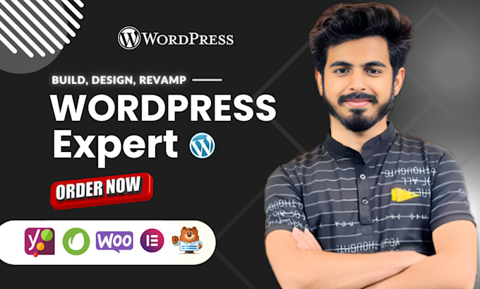 Gig Preview - Be your wordpress website expert, create custom designs