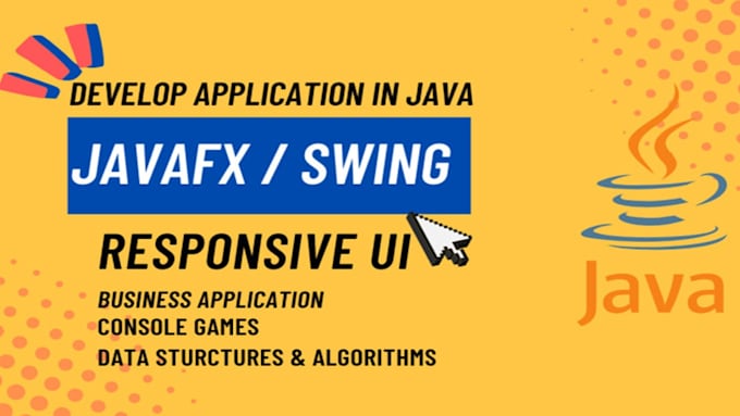 Gig Preview - Make gui or console based programming application or game java javafx cpp swing