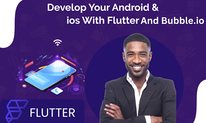 Gig Preview - Flutterflow app developer bubble io, build android ios flutter app with firebase