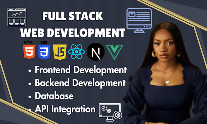 Gig Preview - Be full stack web developer expert react node js php laravel and custom solution