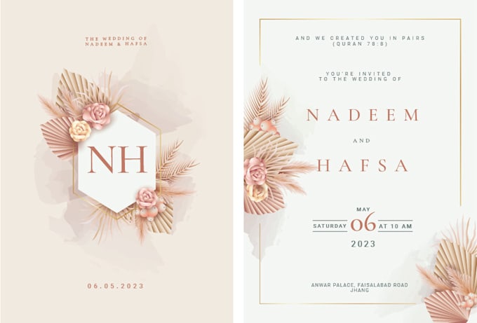 Bestseller - design invitation cards for wedding, birthday etc