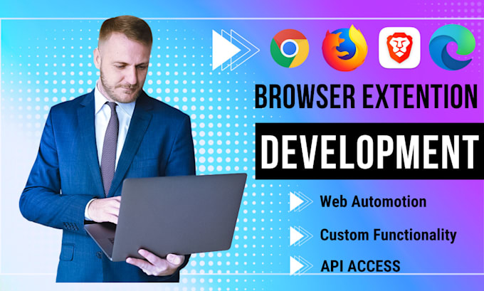 Gig Preview - Create custom browser extensions for chrome, firefox, brave, edge, and more