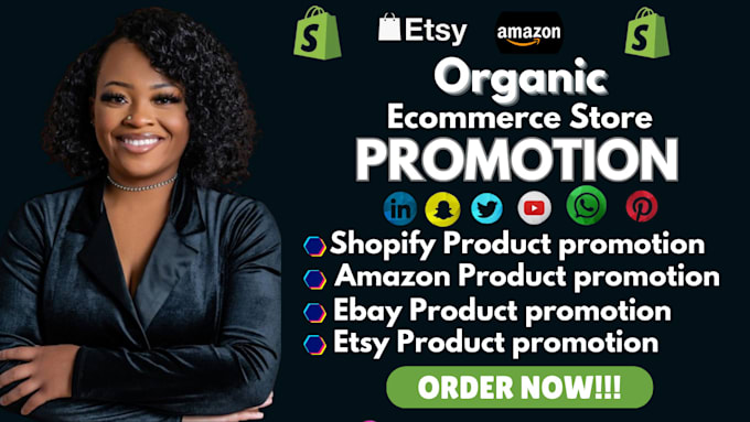 Bestseller - do organic store promotion to your ebay store, etsy store, amazon, shopify store