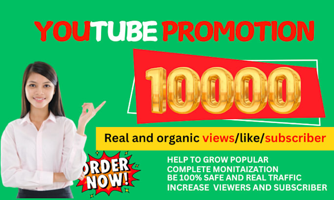 Gig Preview - You 1,000 or 1k youtube subscribers fast organically