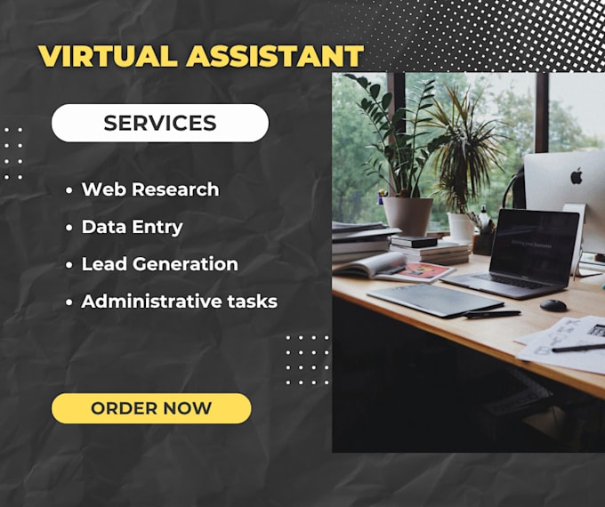 Gig Preview - Do any virtual assistant, data entry and web research job