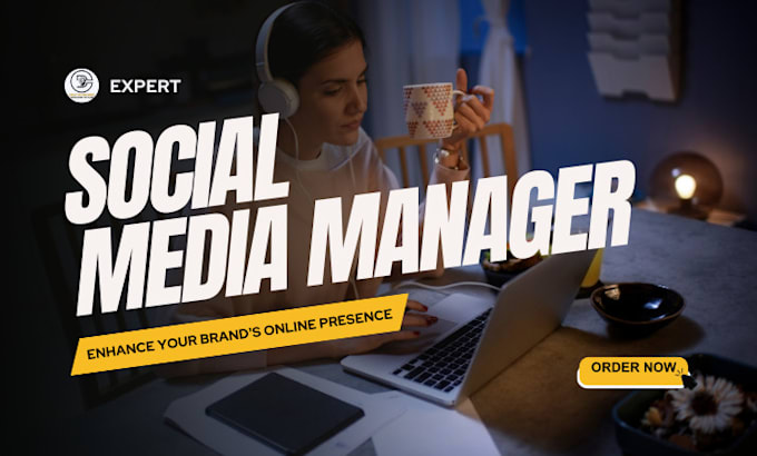 Gig Preview - Be your social media marketing manager and content creator