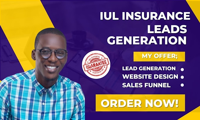 Gig Preview - Iul insurance leads life insurance leads iul life insurance website sales funnel