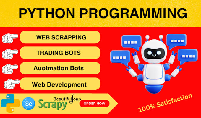 Bestseller - create a python program, python automation and python bots