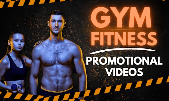 Gig Preview - Create promotional video ads for gym and fitness brands