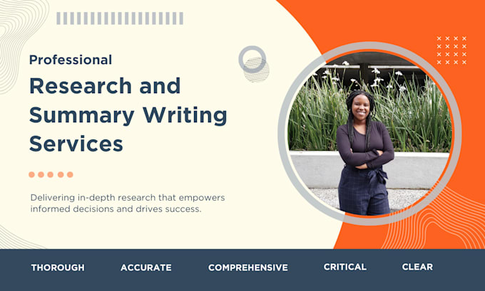 Gig Preview - Provide quality research and summaries on any topic