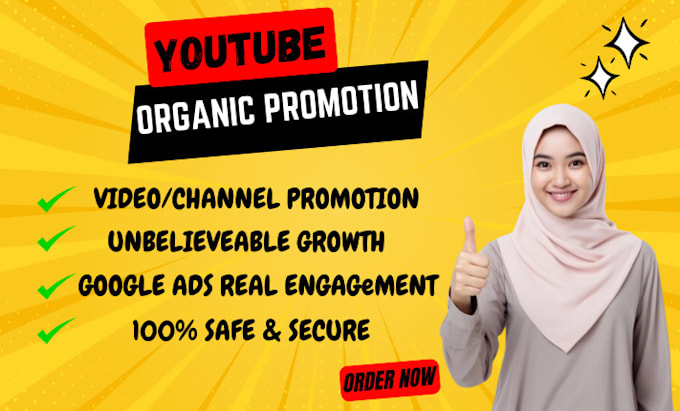 Gig Preview - Do organic youtube video and channel promotion for monetization