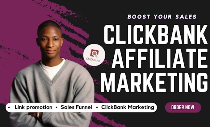 Gig Preview - Clickbank affiliate link promotion affiliate link promotion sales funnel