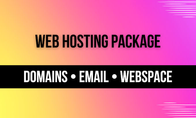 Gig Preview - Provide you a reliable web hosting and domain service