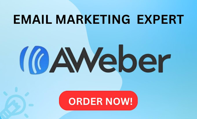 Gig Preview - Setup aweber email template email campaign email maerketing landing page