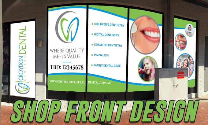 Gig Preview - Do shop front or storefront window graphics, window sticker, signage, decal