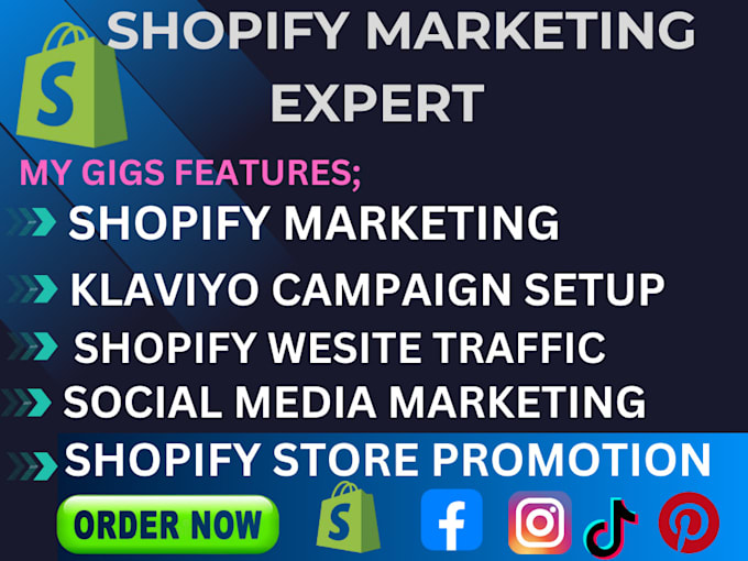 Gig Preview - Do website traffic, shopify promotion, shopify marketing