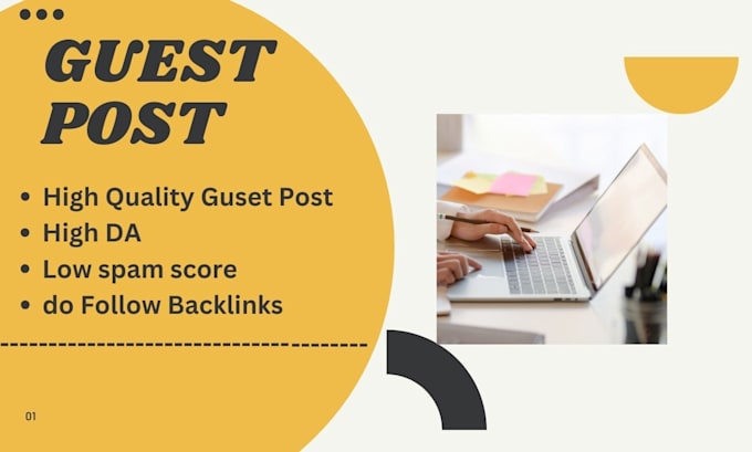 Gig Preview - Do premium business guest and high da guest post and do follow SEO backlinks