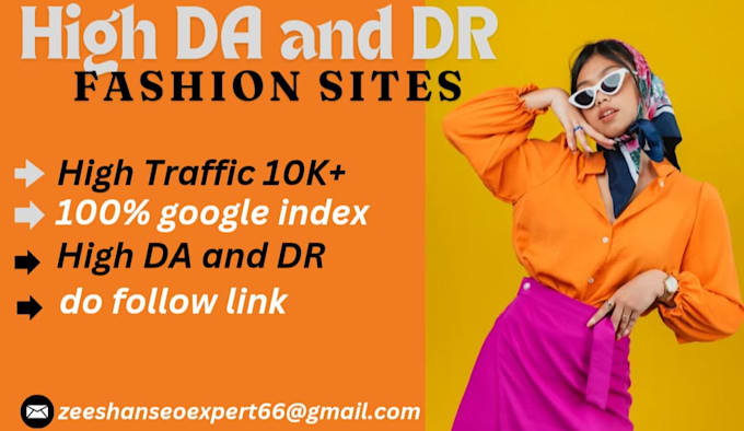 Gig Preview - Do high traffic fashion  guest post with do follow  backlink