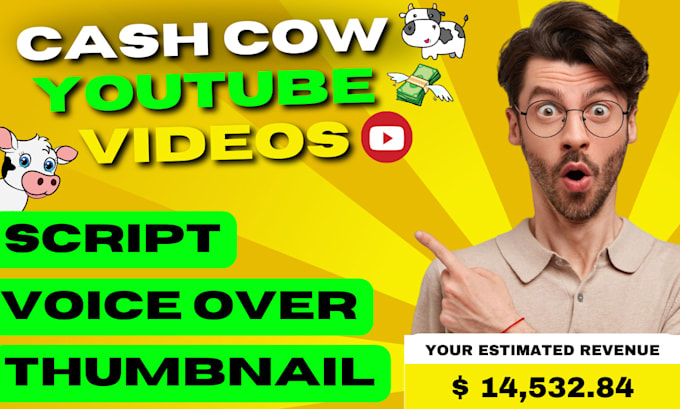 Gig Preview - Create youtube cash cow videos and faceless cash cow videos