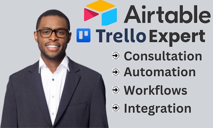 Gig Preview - Be your airtable database trello CRM expert project manager