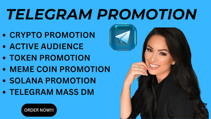 Gig Preview - Be community manager on discord, telegram, promote telegram, solana, meme, ico