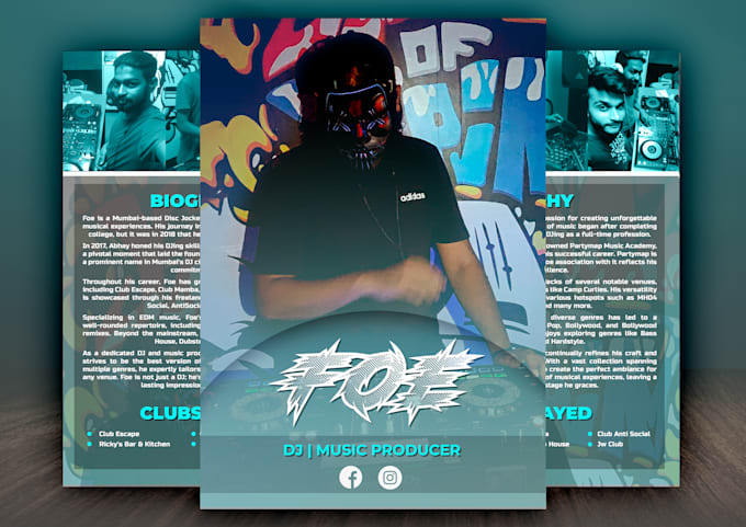 Gig Preview - A creative and branded media kit, press kit