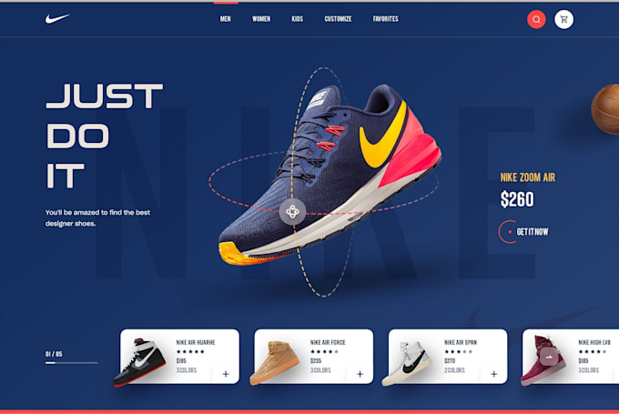 Gig Preview - Create shopify sneakers store website, sneaker dropshipping store, online store