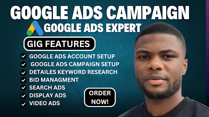 Gig Preview - Set up and manage google ads adwords PPC campaign to get sales and leads