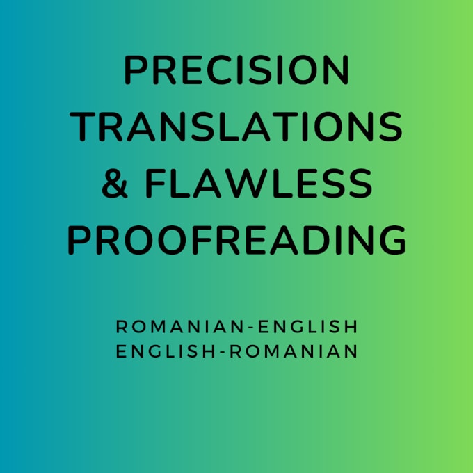 Bestseller - translate and proofread english romanian and vice versa