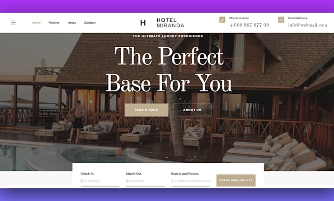 Bestseller - build a responsive hotel booking website