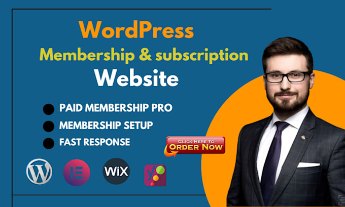 Gig Preview - Design professional responsive wordpress membership and subscription website