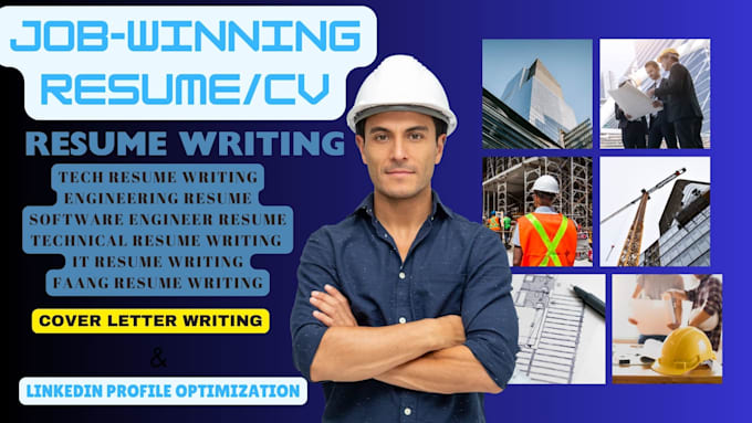 Gig Preview - Write engineering resume tech resume software resume writing cover letter and CV