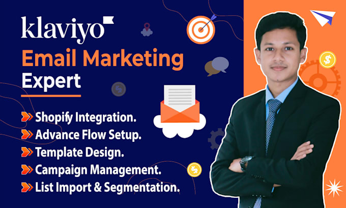 Gig Preview - Manage klaviyo email marketing, flow setup, and campaign management