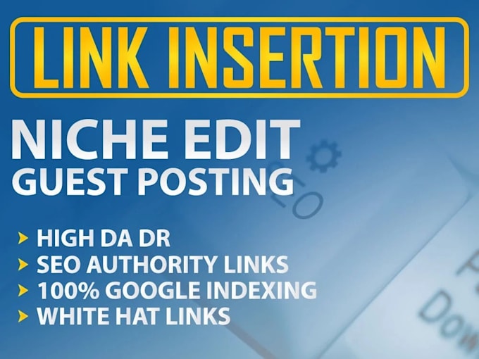 Bestseller - do niche edit link insertion on high da sites