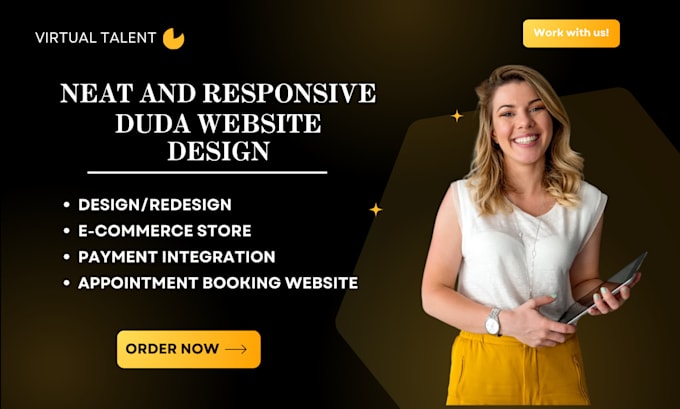 Gig Preview - Design duda website, develop website using duda website builder, duda website