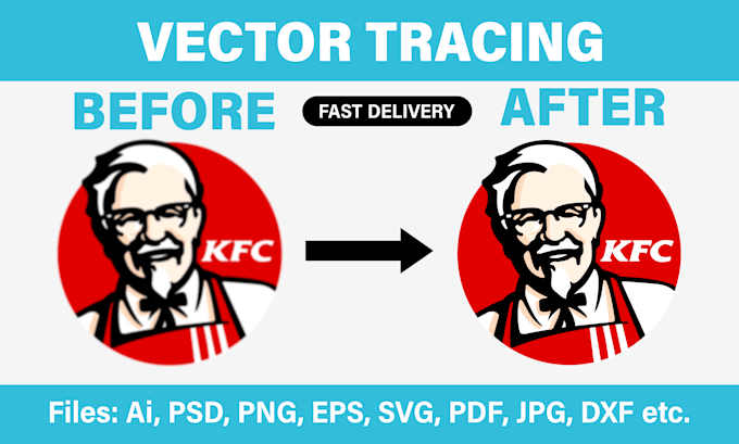 Gig Preview - Do HQ vector tracing, redraw logo, convert to vector, recreate, raster to vector